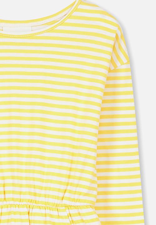 Cotton On - Mara long sleeve dress - yellow