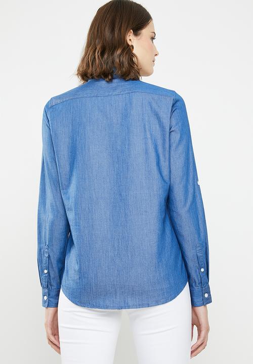 POLO - Tina long sleeve shirt - blue