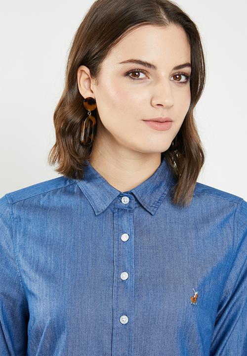 POLO - Tina long sleeve shirt - blue