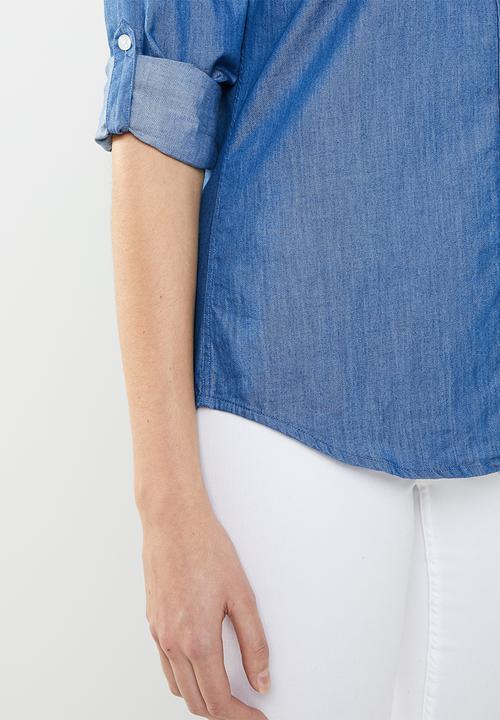 POLO - Tina long sleeve shirt - blue