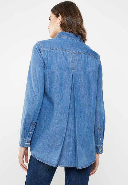 POLO - Eva denim shirt - blue