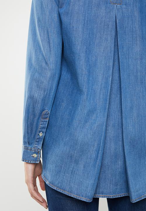POLO - Eva denim shirt - blue