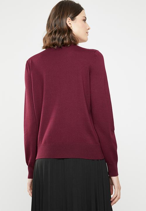POLO - Aimee polo neck - burgundy