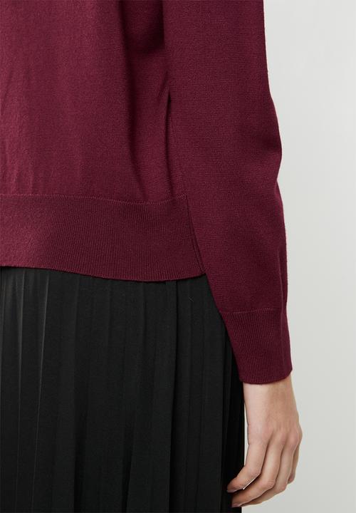 POLO - Aimee polo neck - burgundy