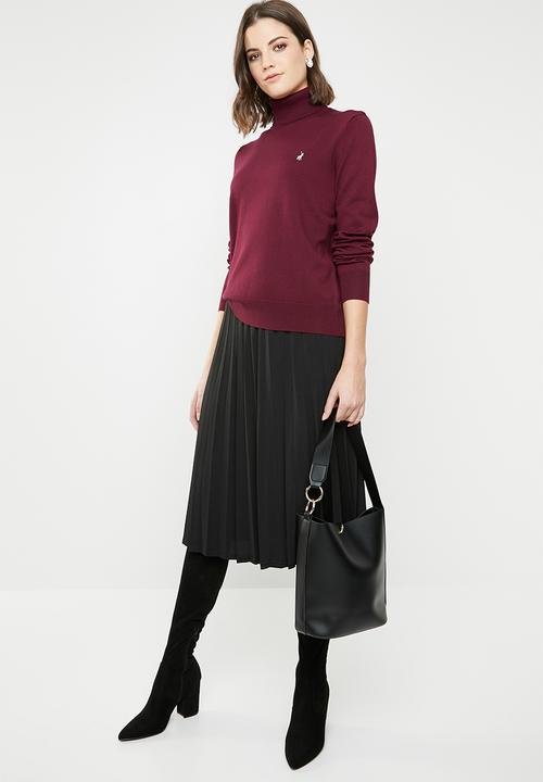 POLO - Aimee polo neck - burgundy