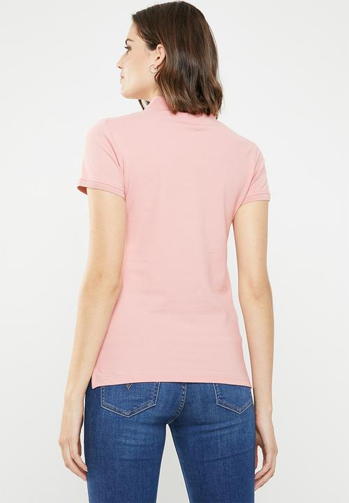POLO - Nina jacquard collar golfer - pink