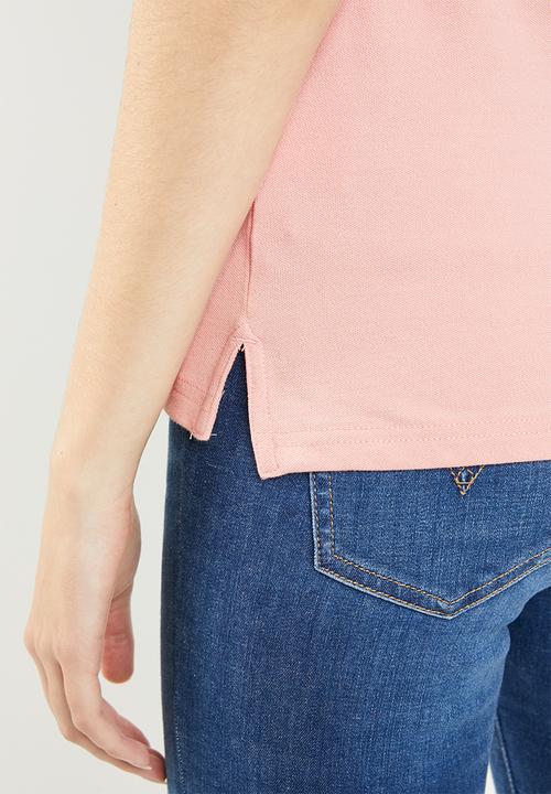 POLO - Nina jacquard collar golfer - pink