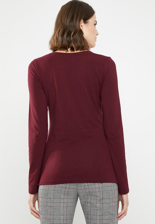 POLO - Emily pony tee - burgundy