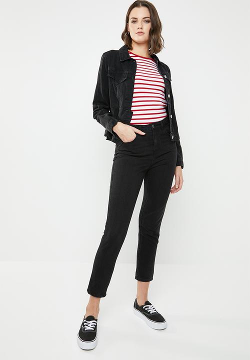 New Look - Breton stripe top - red & white