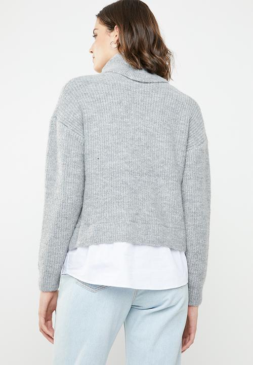 New Look - 2 in 1 jumper - grey