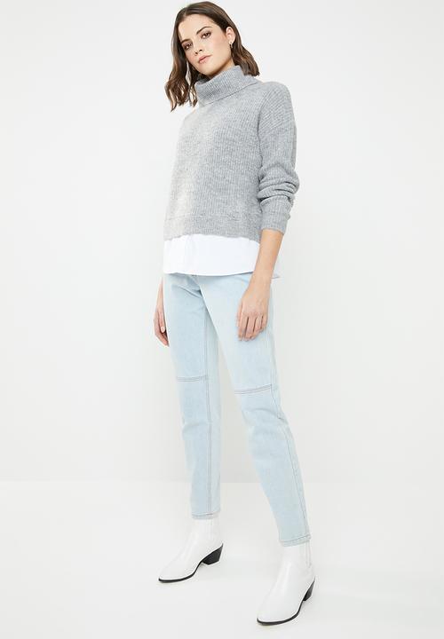 New Look - 2 in 1 jumper - grey