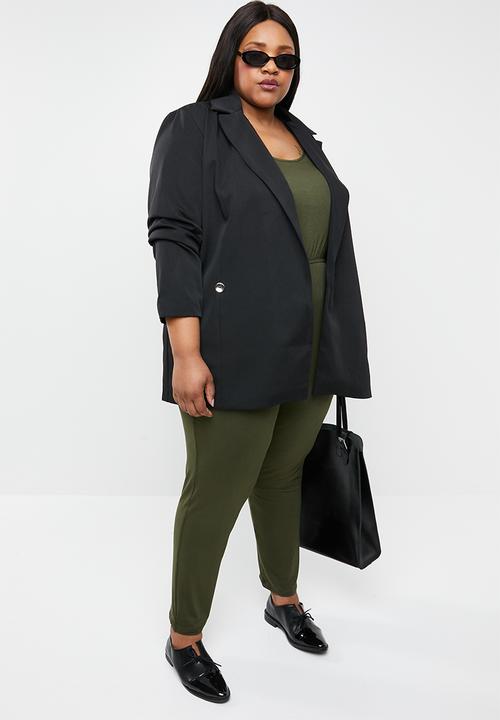 STYLE REPUBLIC PLUS - Boyfriend blazer -black