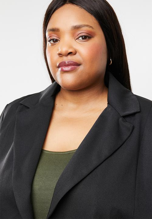 STYLE REPUBLIC PLUS - Boyfriend blazer -black