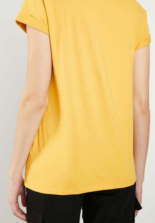 Cotton On - Classic slogan tee - yellow