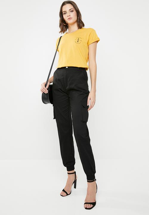 Cotton On - Classic slogan tee - yellow
