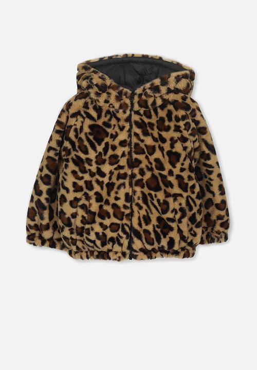 Cotton On - Clara reversible puffer - black & brown
