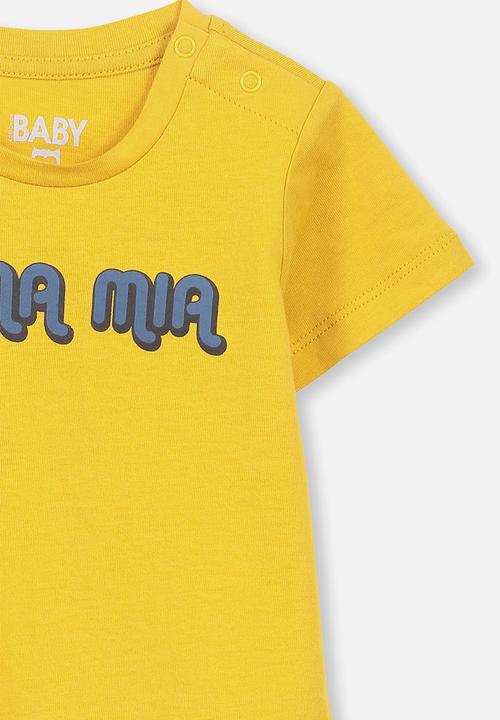 Cotton On - Jamie short sleeve tee - yellow