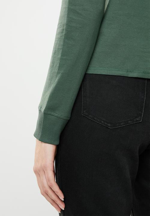 Cotton On - Classic slogan long sleeve - green