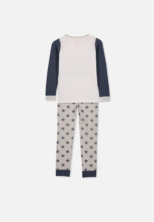 Cotton On - Jack boys long sleeve waffle pyjama - multi