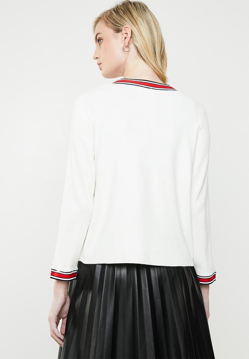 ONLY - Kaja 7/8 sleeve cardigan - white