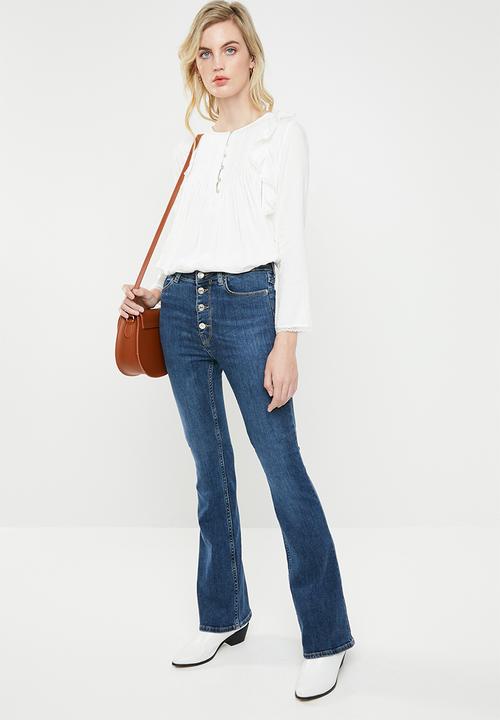 ONLY - Miria 7/8 blouse - white