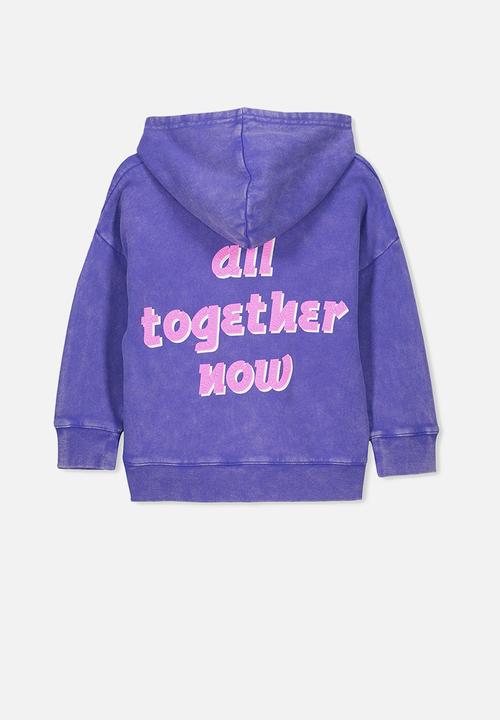 Cotton On - Senna heart hoodie - blue