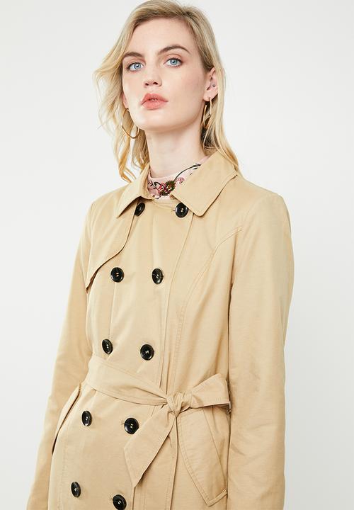 ONLY - Laura long trenchcoat - beige