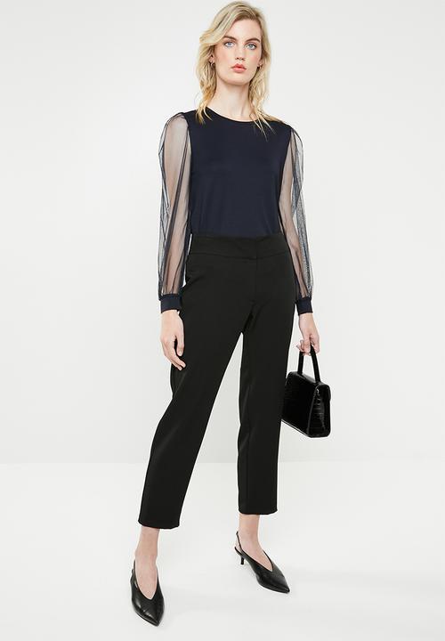 ONLY - Bonne long sleeve top - navy