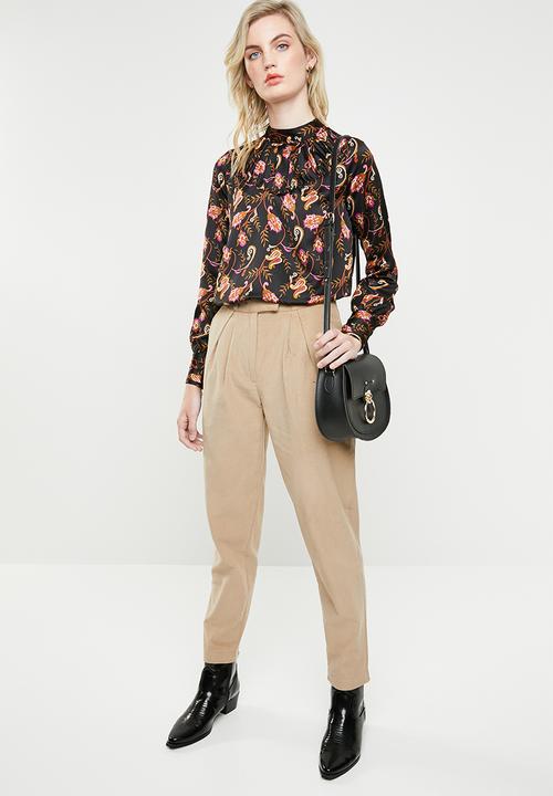 ONLY - Cassidy baroque printed blouse - black