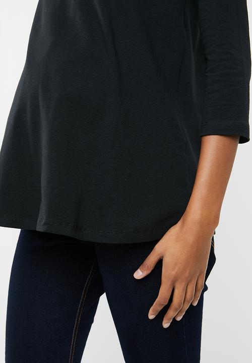 edit Maternity - Maternity Quality stretch v-neck top - black