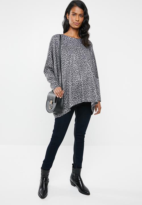 edit Maternity - Volume sweater - black & grey