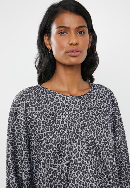 edit Maternity - Volume sweater - black & grey