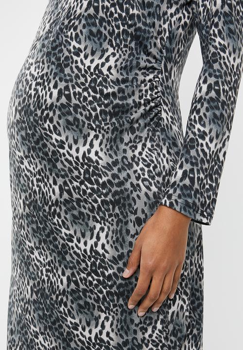 edit Maternity - V-neck bodycon dress - multi