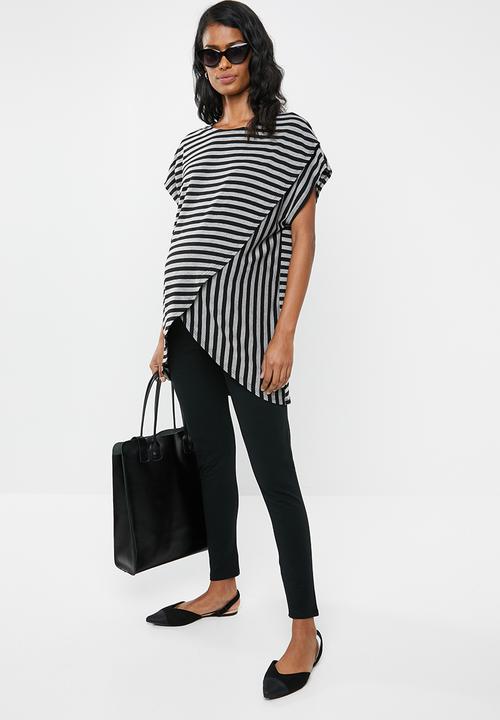 edit Maternity - Maternity T-shirt - black & grey