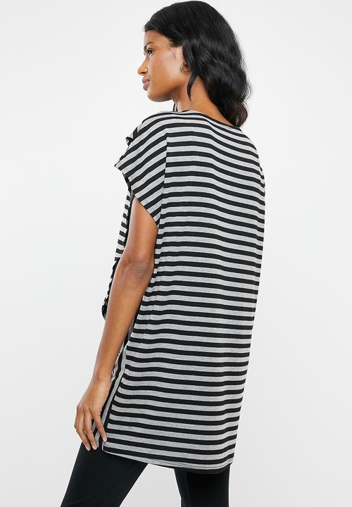 edit Maternity - Maternity T-shirt - black & grey