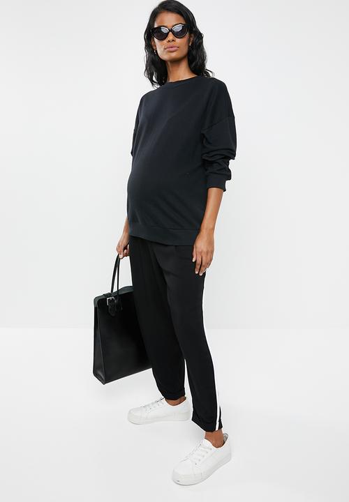 edit Maternity - Crew neck sweater - black