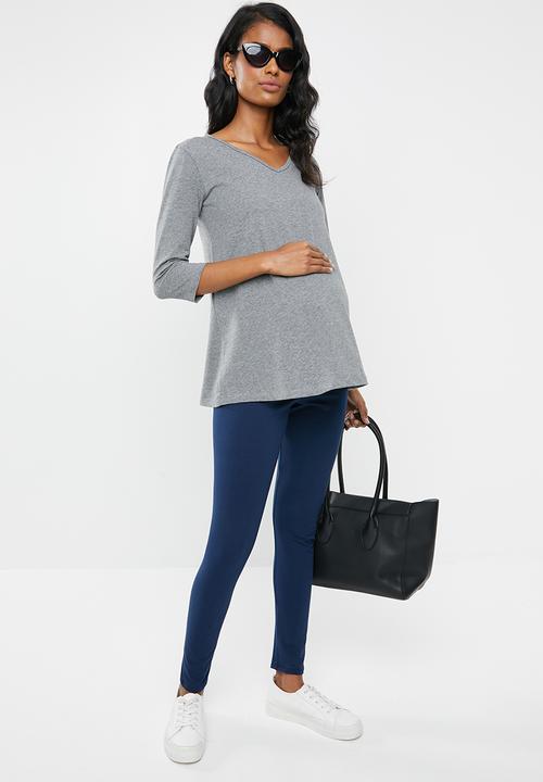 edit Maternity - Quality stretch leggings - blue