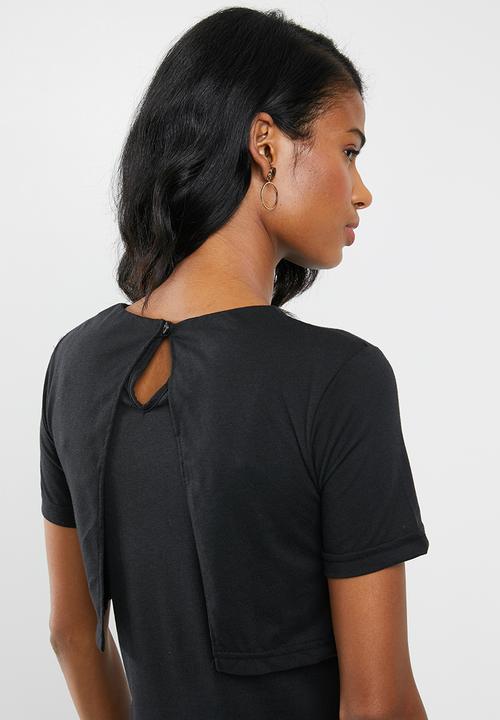 edit Maternity - Overlay maxi dress - black