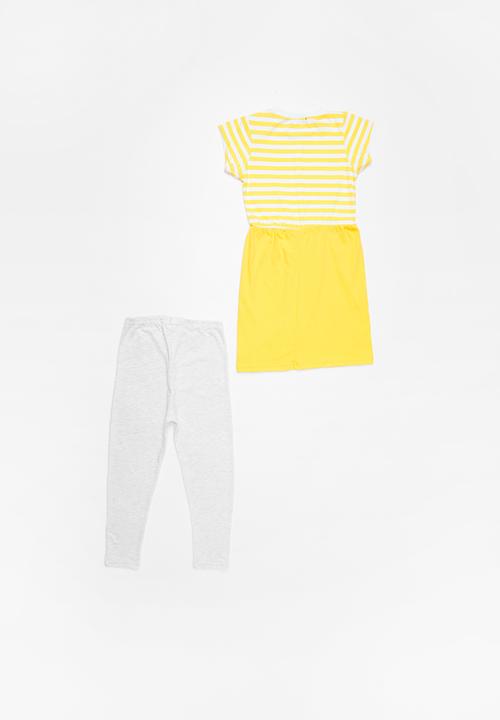 Superbalist - Dress with leggings - yellow 