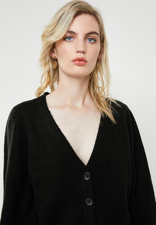 Vero Moda - Dalo long sleeve V-neck cardigan - black
