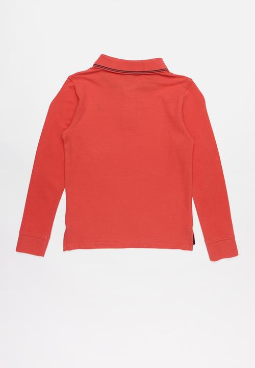 POLO - Long sleeve golfer - coral