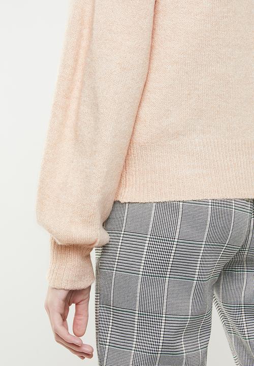 Vero Moda - Dalo long sleeve V-neck cardigan - peach 