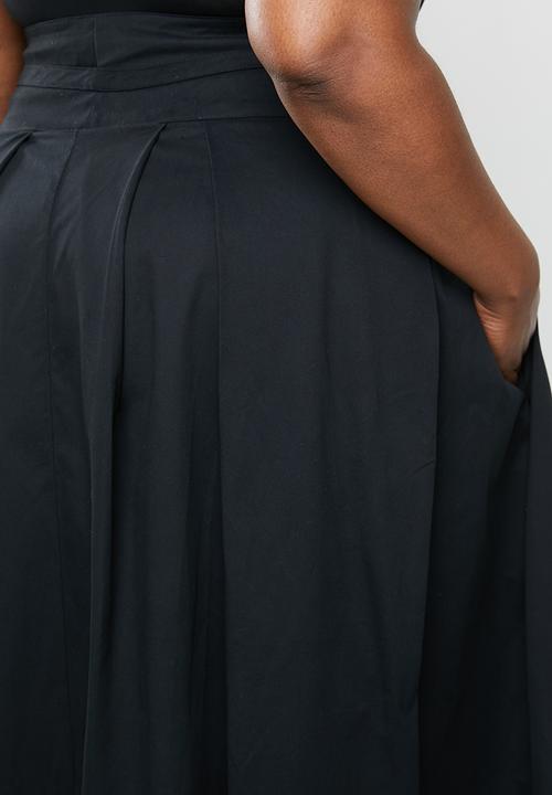 AMANDA LAIRD CHERRY - Plus size sphe wrap skirt - black