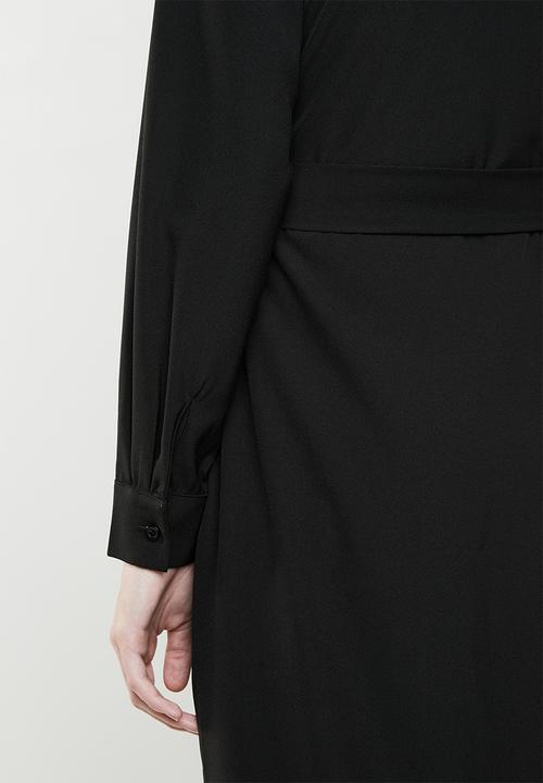 Superbalist - Utility long sleeve dress - black