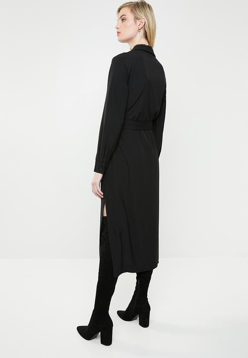 Superbalist - Utility long sleeve dress - black