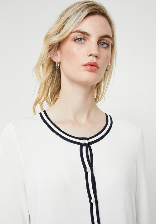 Vero Moda - Lynn glory long sleeve O-neck - white