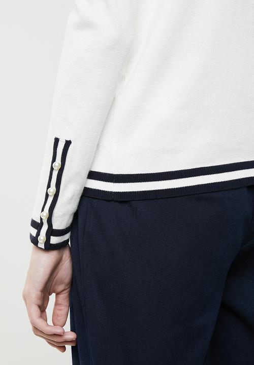 Vero Moda - Lynn glory long sleeve O-neck - white