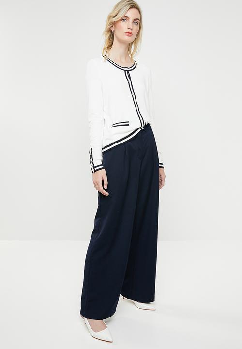Vero Moda - Lynn glory long sleeve O-neck - white