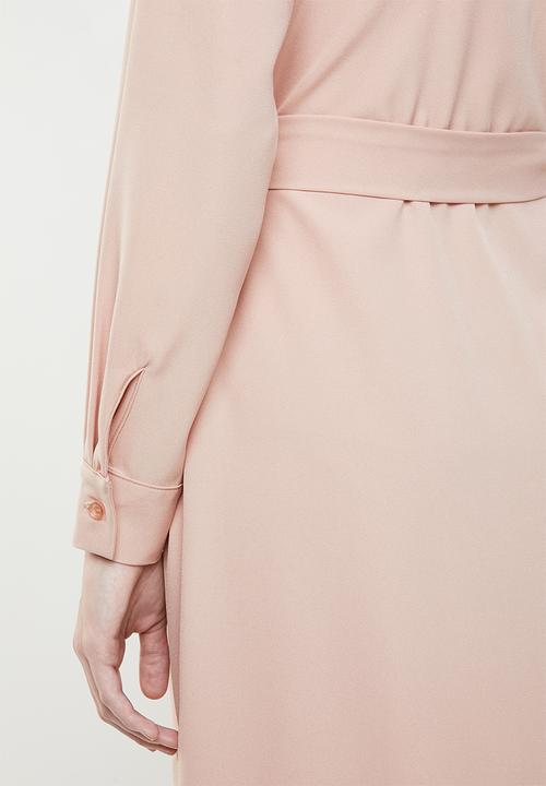Superbalist - Utility long sleeve dress - pink 