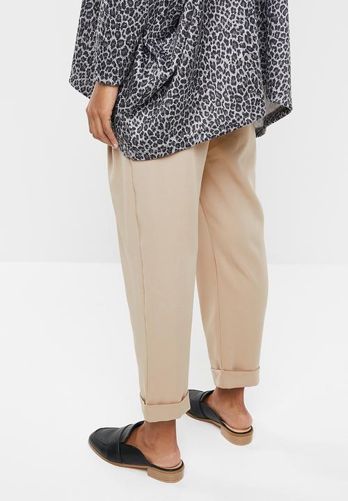 edit Maternity - Maternity  Bow detail pant - brown 